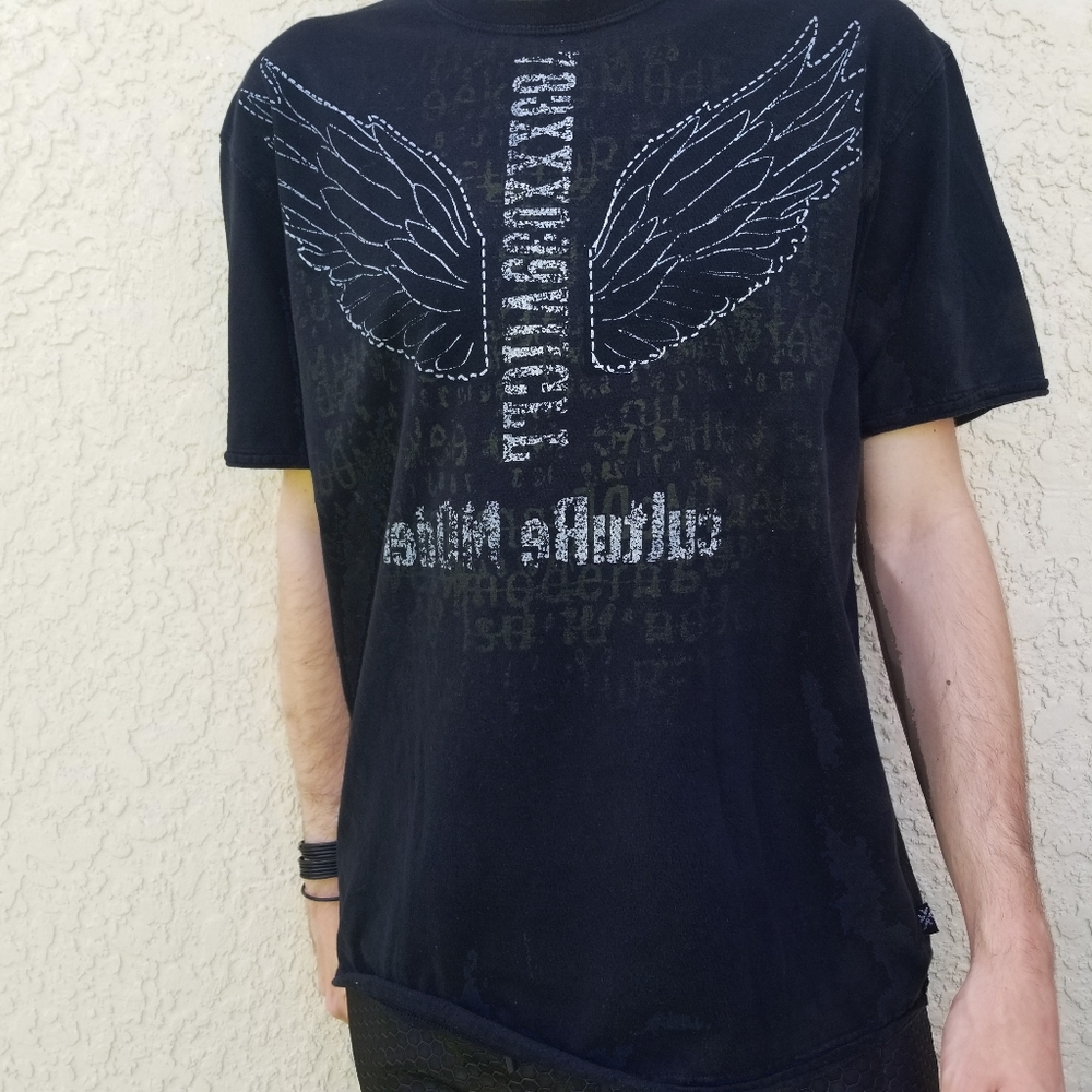 Distressed Acid Washed Shirt